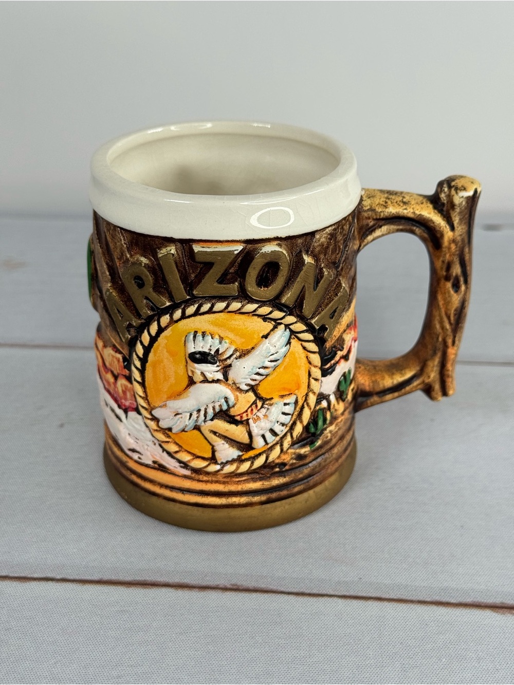 Vintage Arizona Grand Canyon Souvenir Ceramic Beer Stein Mug Made in Japan